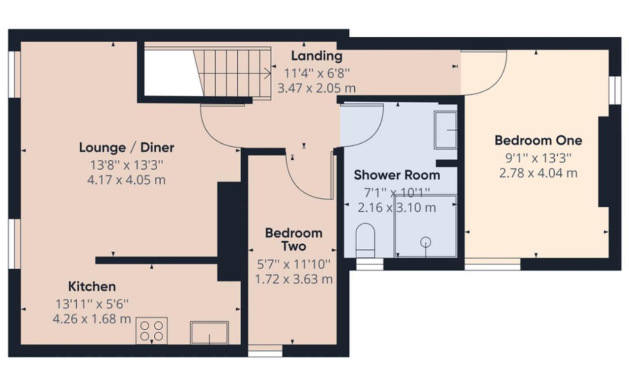 2 Bed Apt W/ Private Parking Close To Town Centre Huntingdon Exterior photo